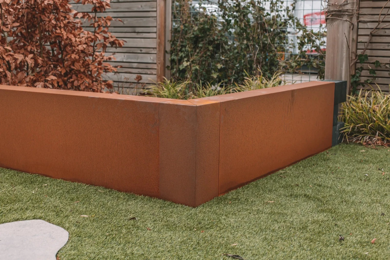 Corten Overzetstuk 12x45x100cm Bruin