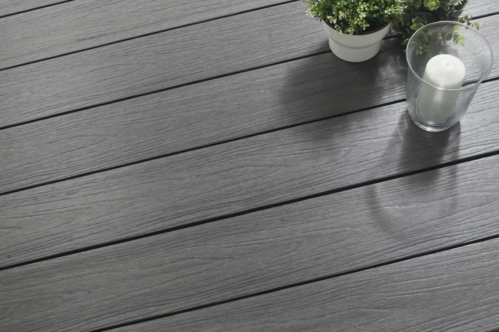 WPC Terrasplank Massief Premium 2,3x13,8x400cm Dark Grey 13.8x2.3x400cm Grijs