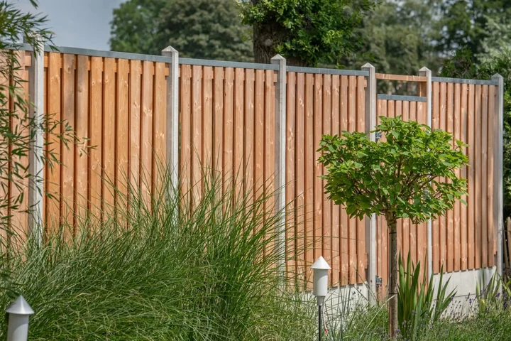 Tuinscherm Breukelen 21-planks (19+2) Red Class Wood 180x180 180x180xcm Oranje