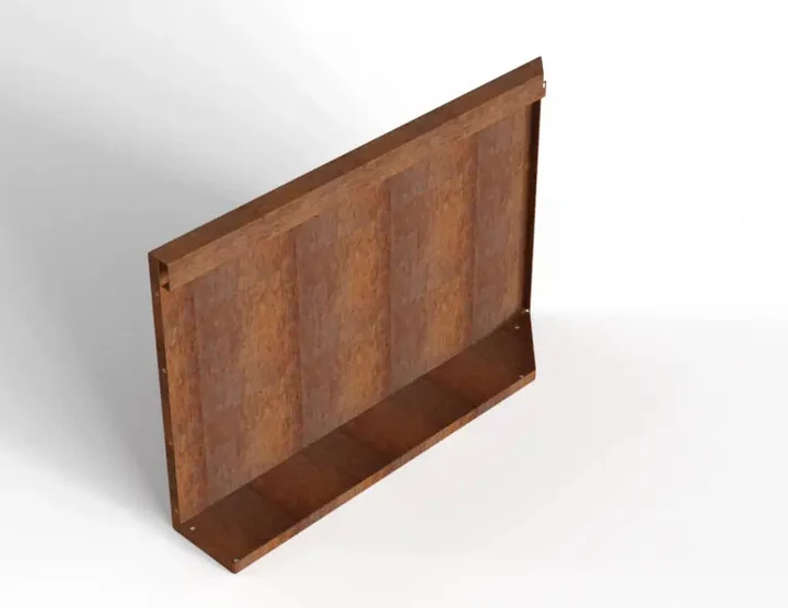 Bloembak Module+ Uitwendig hoekpaneel (B) 90x56 L 0,1x56x90cm