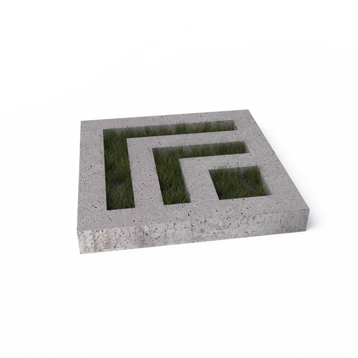 Schellevis Oudhollands Grasbetontegel Leaf Grijs 80x80x10 80x80x10cm Antraciet