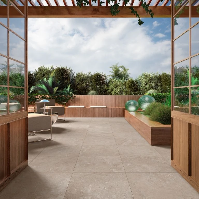 GeoCeramica® Framework Stone 60x60x4cm Taupe