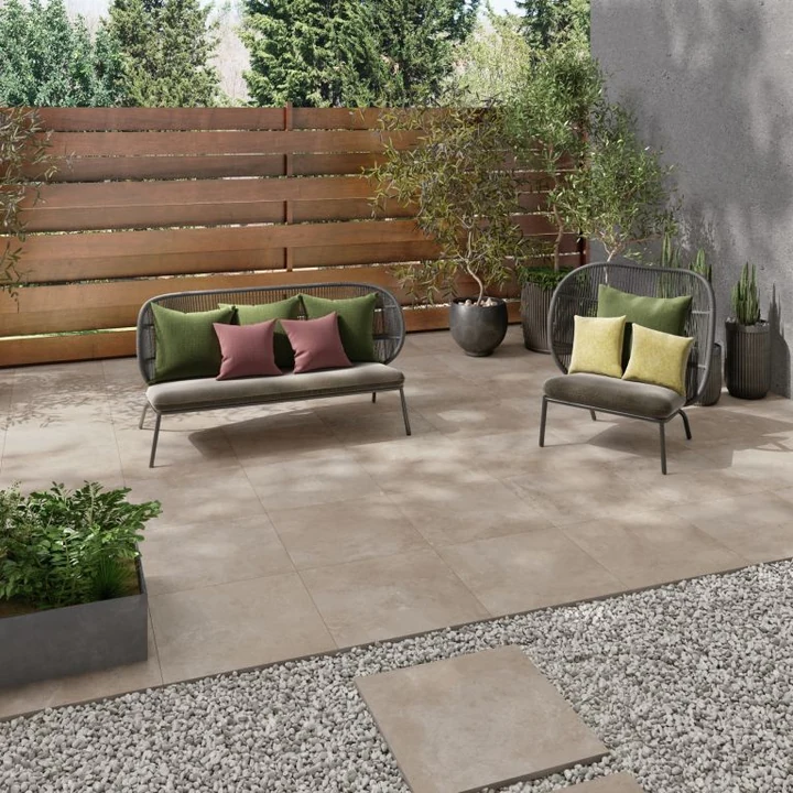 GeoCeramica® Framework Concrete 60x60x4cm Taupe