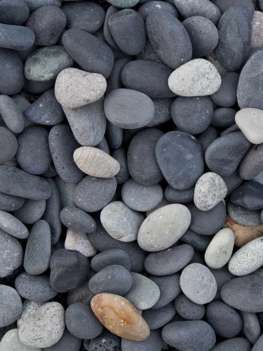 Beach pebbles zwart 16/25mm