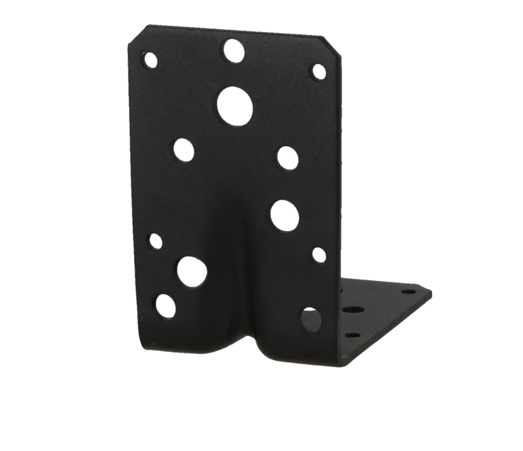 Hoekanker m/ril 90x90x60mm zwart TXT p/stuk