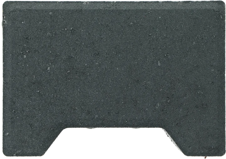 Ecotop Base Randsteen 20x13,4/11,5x8 normaal facet antraciet KOMO PL2 20x13,4x8cm Antraciet