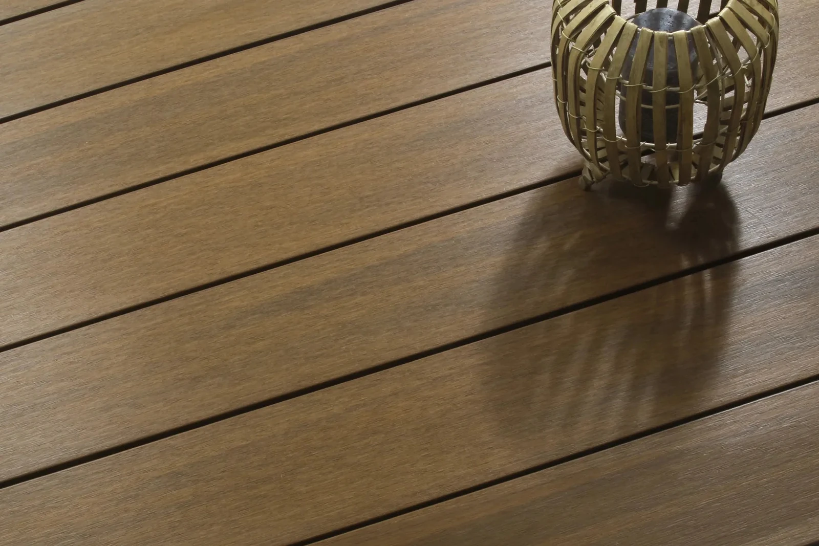 WPC Terrasplank Massief Premium 2,3x21x400cm Teak 21x2.3x400cm Bruin