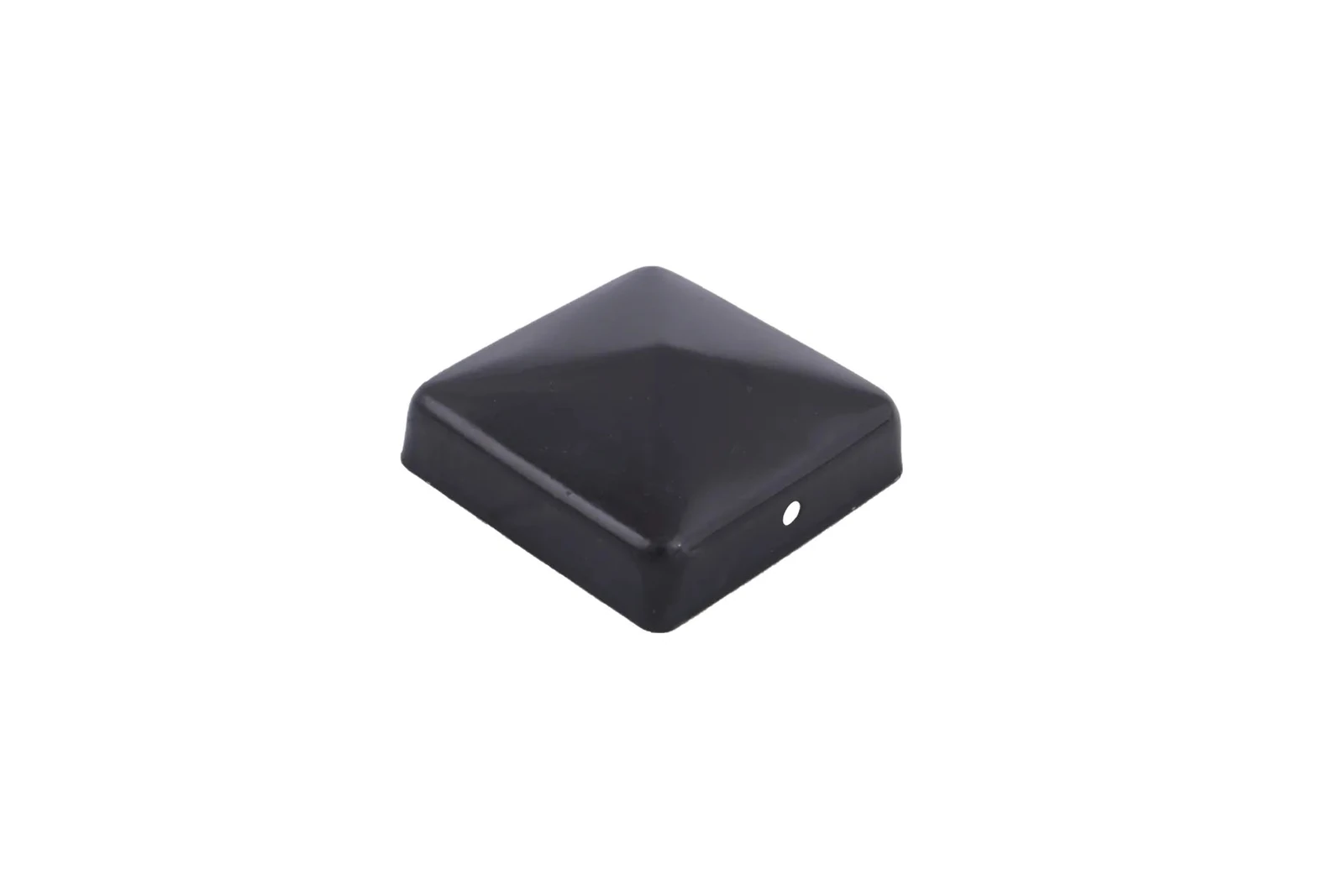 Paalornament piramide zwart 71x71mm