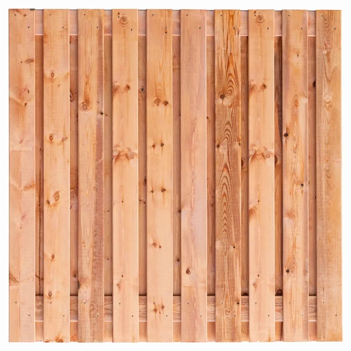 Tuinscherm Breukelen 21-planks (19+2) Red Class Wood 180x180 180x180xcm