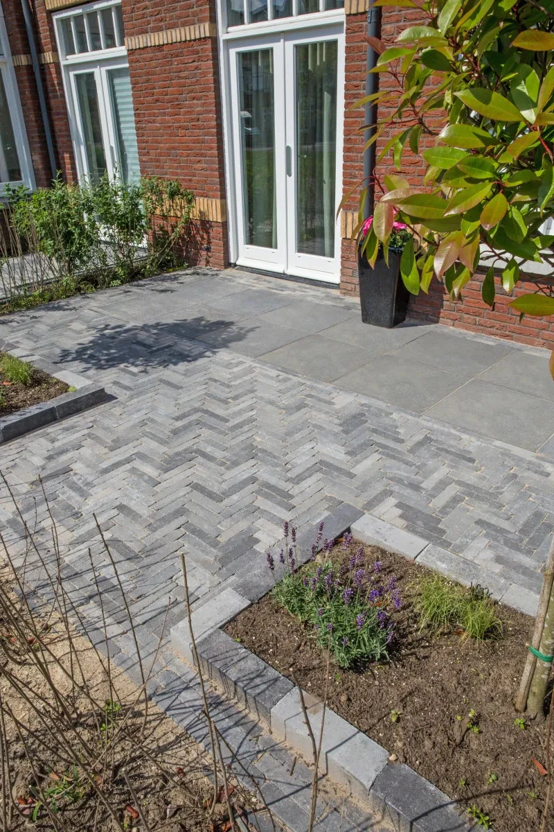Schellevis Oudhollands Antra Tegel 100x100x10 100x100x10cm Antraciet
