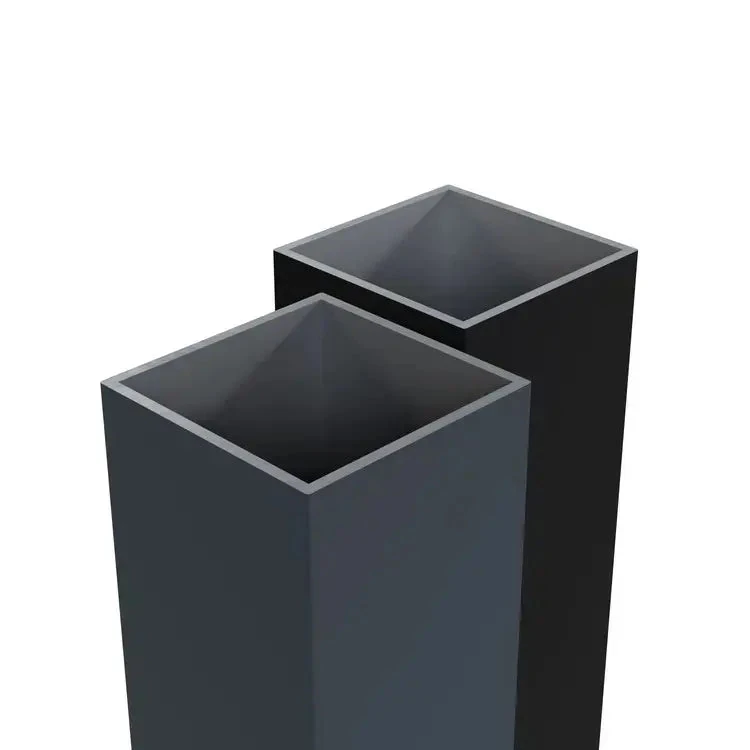 Boston Alu Poortpaal 275cm RAL7016 90x90mm Antraciet