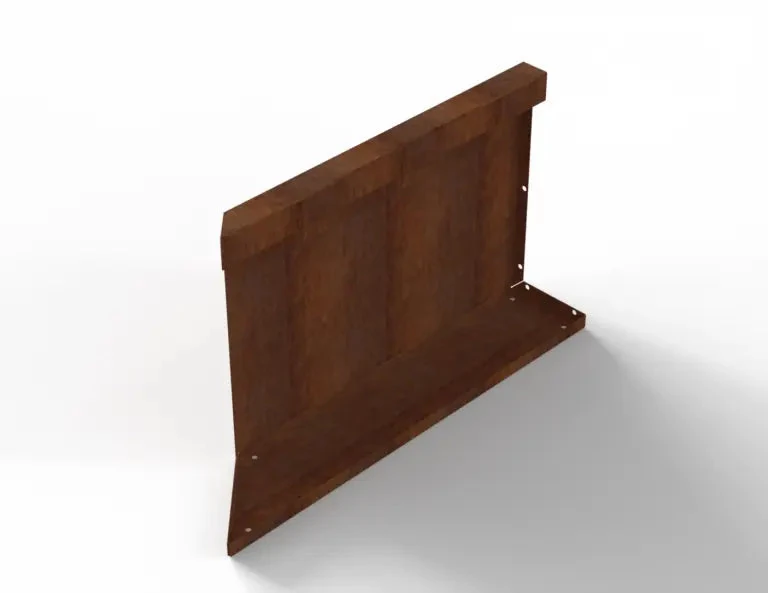 Bloembak Module+ Inwendig hoekpaneel (C) 60x42 R 0,1x42x60cm