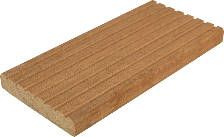 Bangkirai terrasplank glad/grof Basic 2,1x14,5x396cm 14.5x2.1x396cm