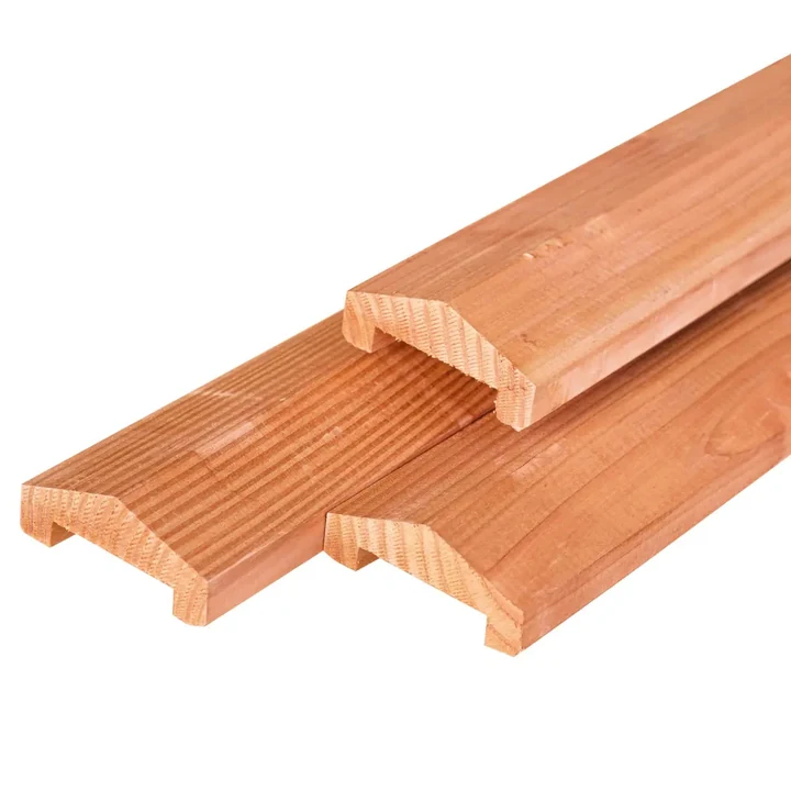 Afdeklat Piramide RCW Onbehandeld 3,6x8,5x180cm 8.5x3.6x180cm