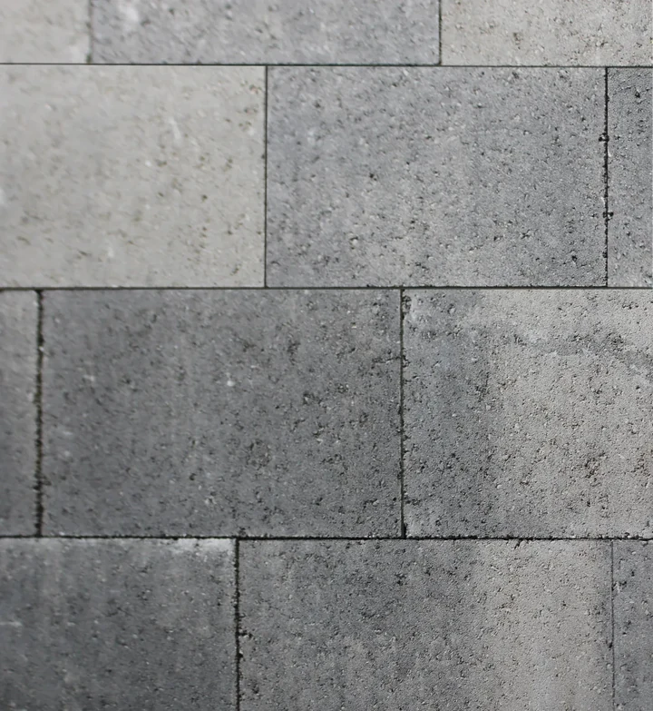 Vlaksteen 20x30x6 grijs/zwart genuanceerd 30x20x6cm