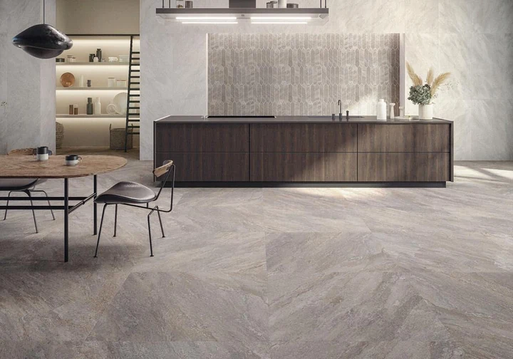 GeoCeramica® Quartzstone 75x75x4cm Grey
