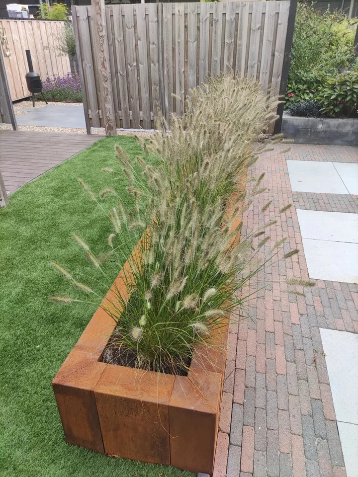 Corten Overzetstuk 12x45x50cm Bruin