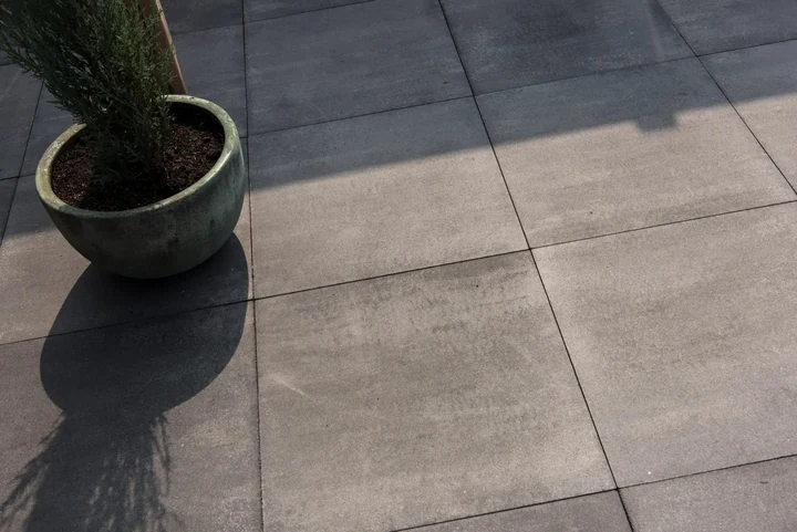 Tremico 4cm Zeeuws bont 60x60x4cm Wit,                                                             Zwart