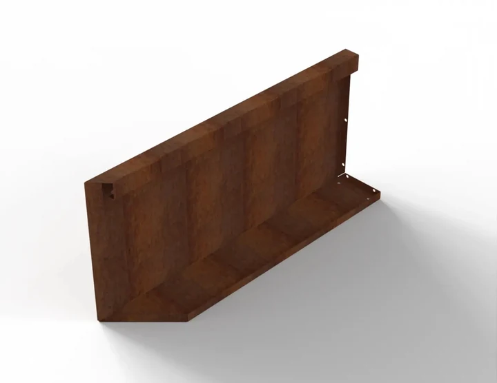 Bloembak Module+ Inwendig hoekpaneel (C) 60x28 L 0,1x28x60cm