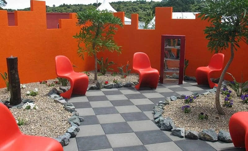 Optimum Tuintegel MF Zwart 50x50x5 Excluton betontegel