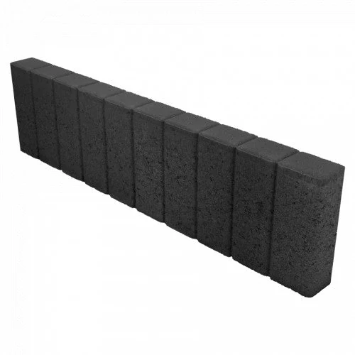 Quadrobandpalissade Zwart 25x8 Excluton