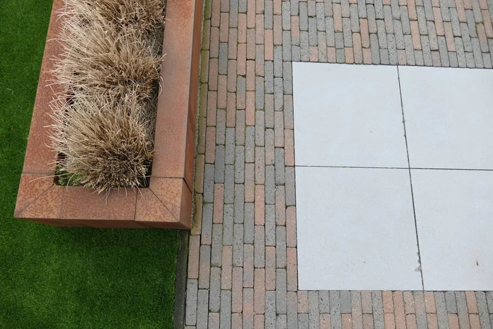 Corten Overzetstuk 12x45x100cm Bruin