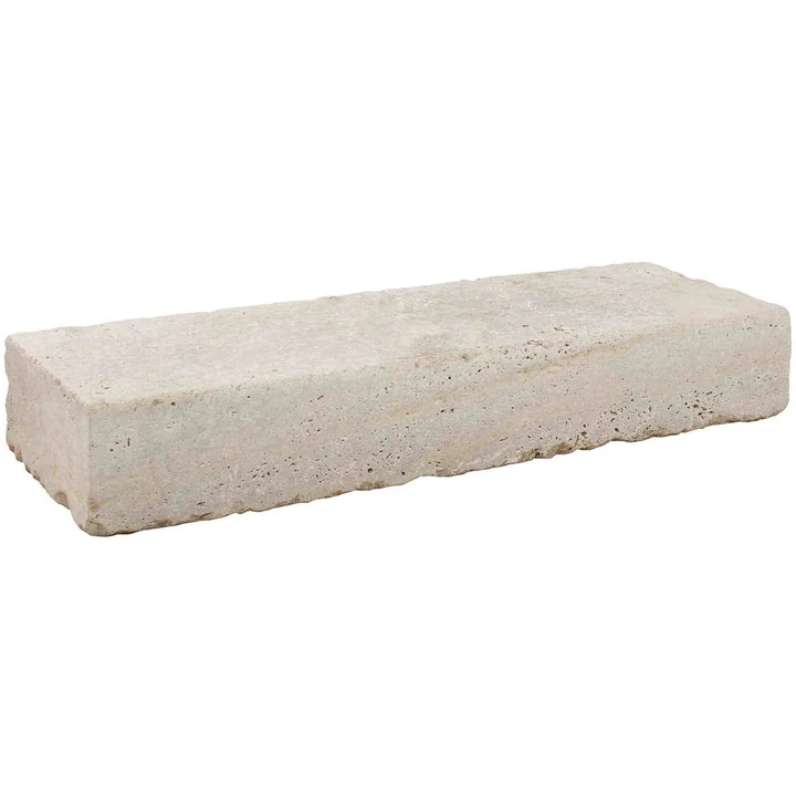 Bloktrede Travertin Ivory Cream 100x35x15 cm