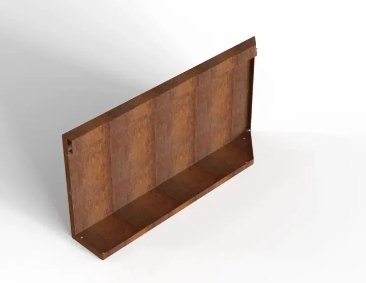 Bloembak Module+ Uitwendig hoekpaneel (B) 90x42 L 0,1x42x90cm