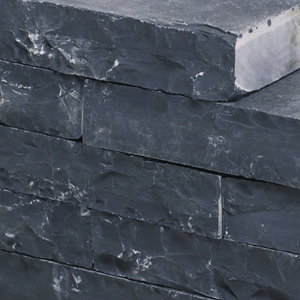Stapelblokken Slimwall – Black Beauty Rockface