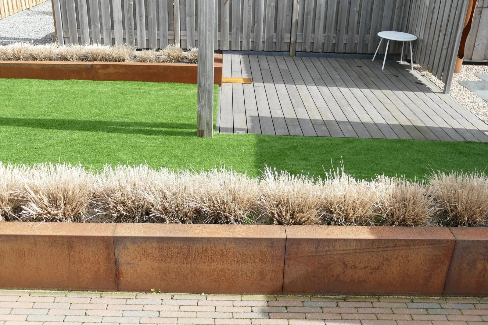 Corten Overzetstuk 12x30x50cm Bruin
