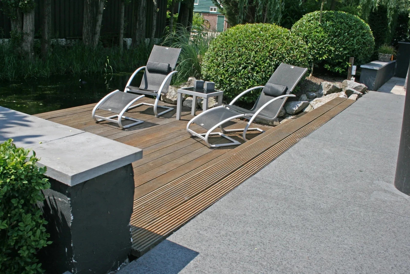 Bangkirai terrasplank glad/grof Premium 2,1x14,5x305cm 14.5x2.1x305cm Bruin