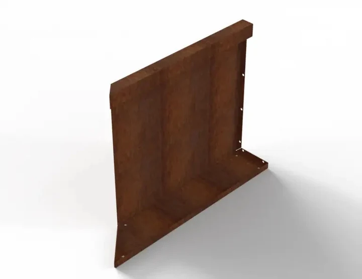 Bloembak Module+ Inwendig hoekpaneel (C) 60x56 R 0,1x56x60cm