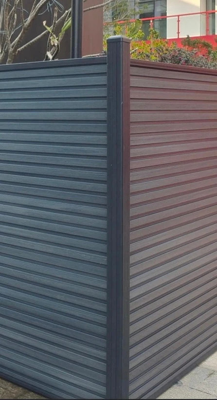 Aluminium composiet schutting paal compleet