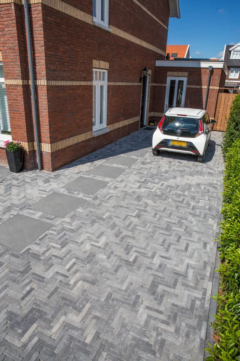 Schellevis Oudhollands Antra Tegel 100x100x5 100x100x5cm Antraciet