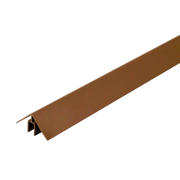 WEO Alu Klikprofiel 50x50mm 300cm Teak 5x5x300cm
