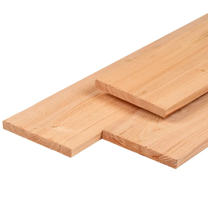 Plank Douglas Gedroogd Geschaafd+Fijnbezaagd 2,8x24,5x400cm 2.8x24.5x400cm
