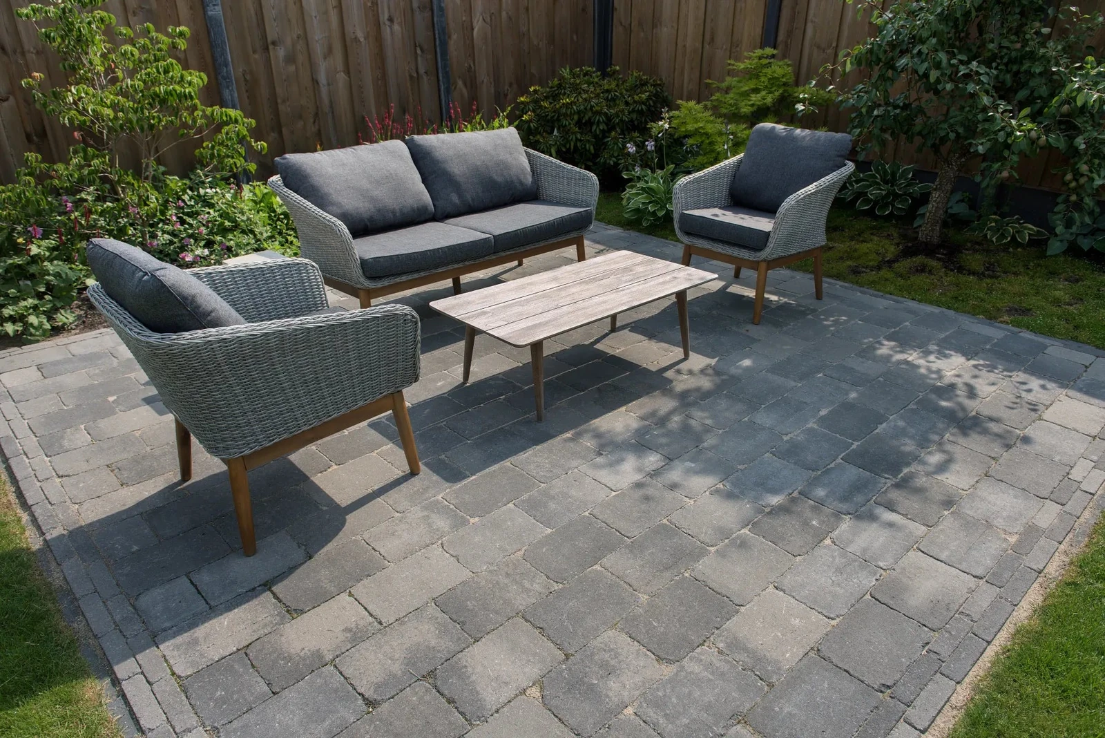 Tambour 20x30x6 smook 30x20x6cm Grijs,                                                             Zwart