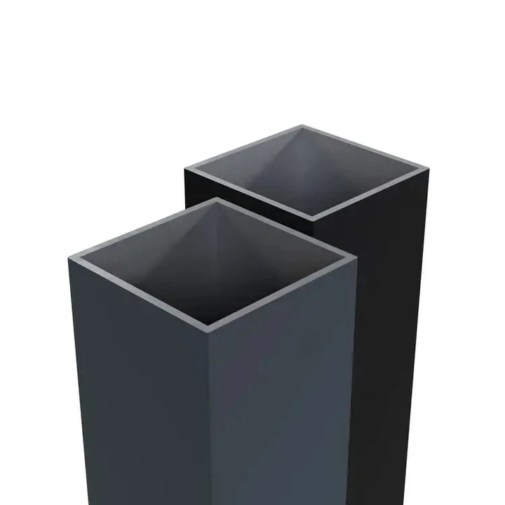 Boston Alu Poortpaal 275cm RAL7016 90x90mm Antraciet