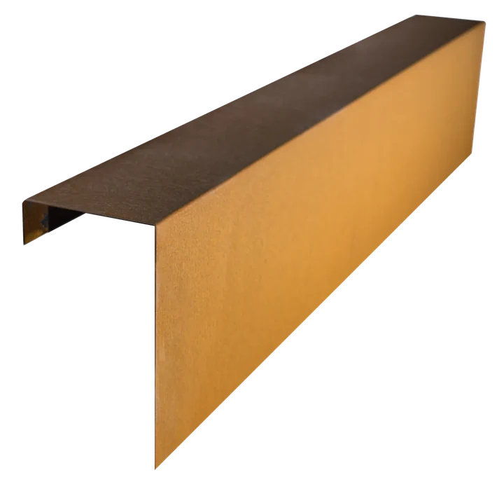 Overzetprofiel Muurblok Recht Corten 12x30x150cm