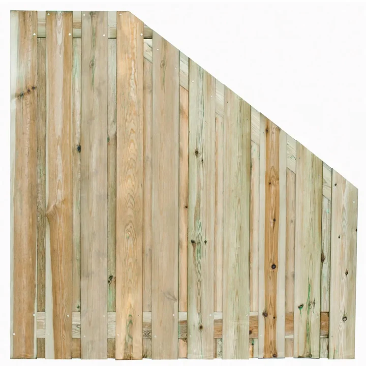 Tuinscherm Breukelen (19+2) Grenen groen geïmpreg.180/90x180 180x180x4.8cm