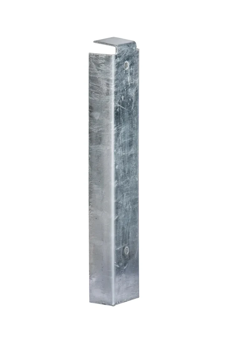 Betonschutting - hoek - cq muurprofiel 5.5x3.2x26.2cm Zilver