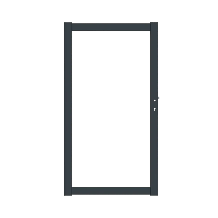 Boston Alu Poortframe 98x183cm RAL9005 incl. insteekslot 98xx183cm