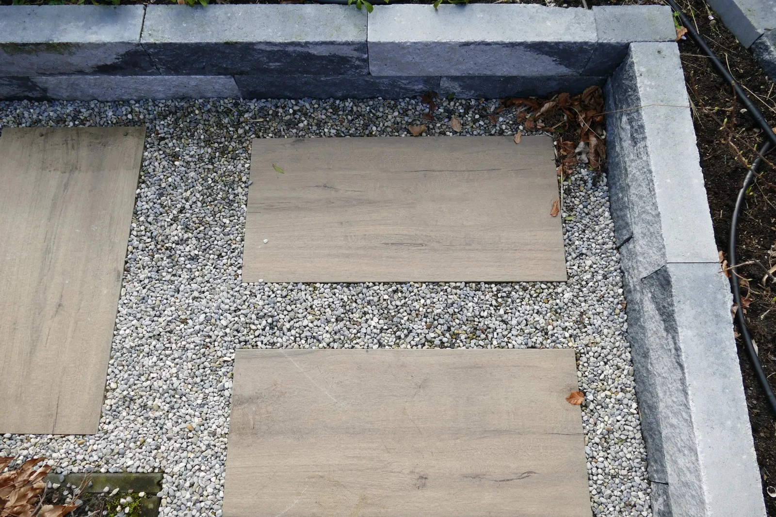 Wallblock SplitZeeuws Bont 60x15x12cm Wit, Zwart