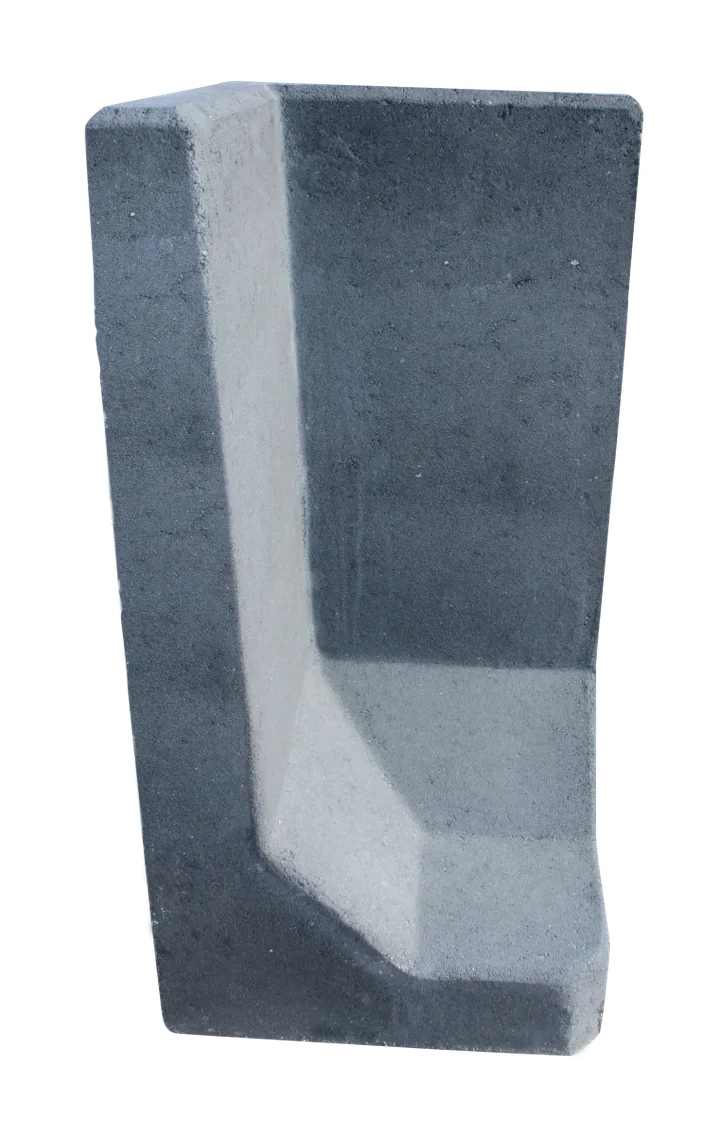 L-Hoekelement 40x80x40cm Antraciet