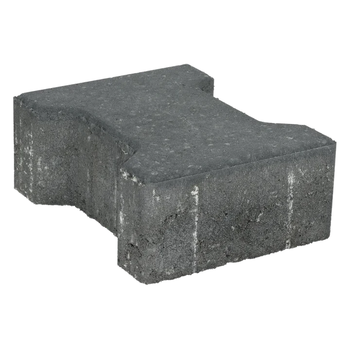 Ecotop Base H-verbandsteen 20x16,4/11,7x8 normaal facet antraciet KOMO PL2 20x16,4x8cm Antraciet
