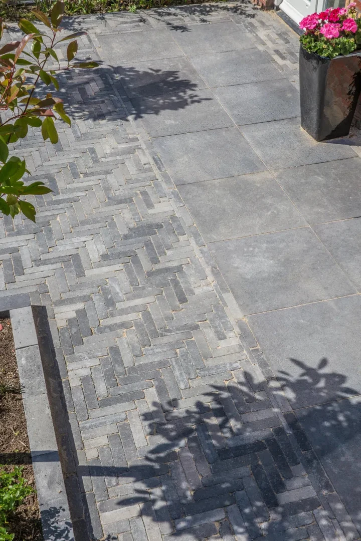 Schellevis Oudhollands Antra Tegel 100x100x10 100x100x10cm Antraciet