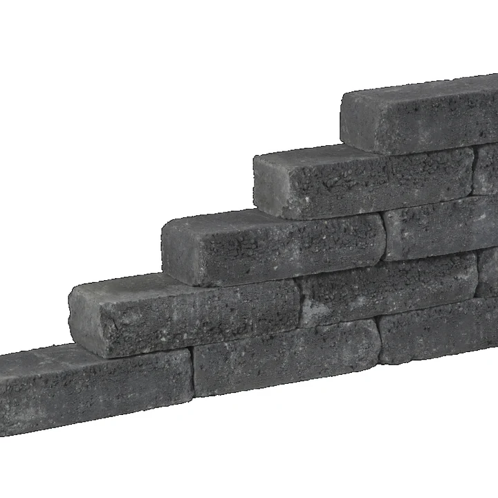 Pilestone line coal 40x15x10cm Redsun palissade