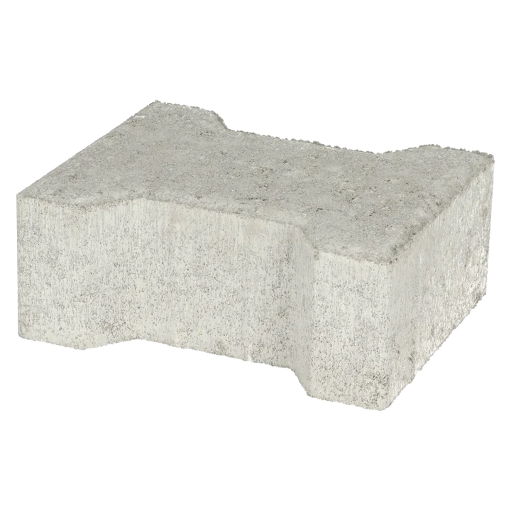 Basicstone H-verbandsteen 20x16,4/11,7x8 normaal facet grijs 1000 KOMO PL1 20x16,4x8cm