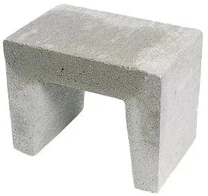 H) U-element 40x40x50cm Grijs