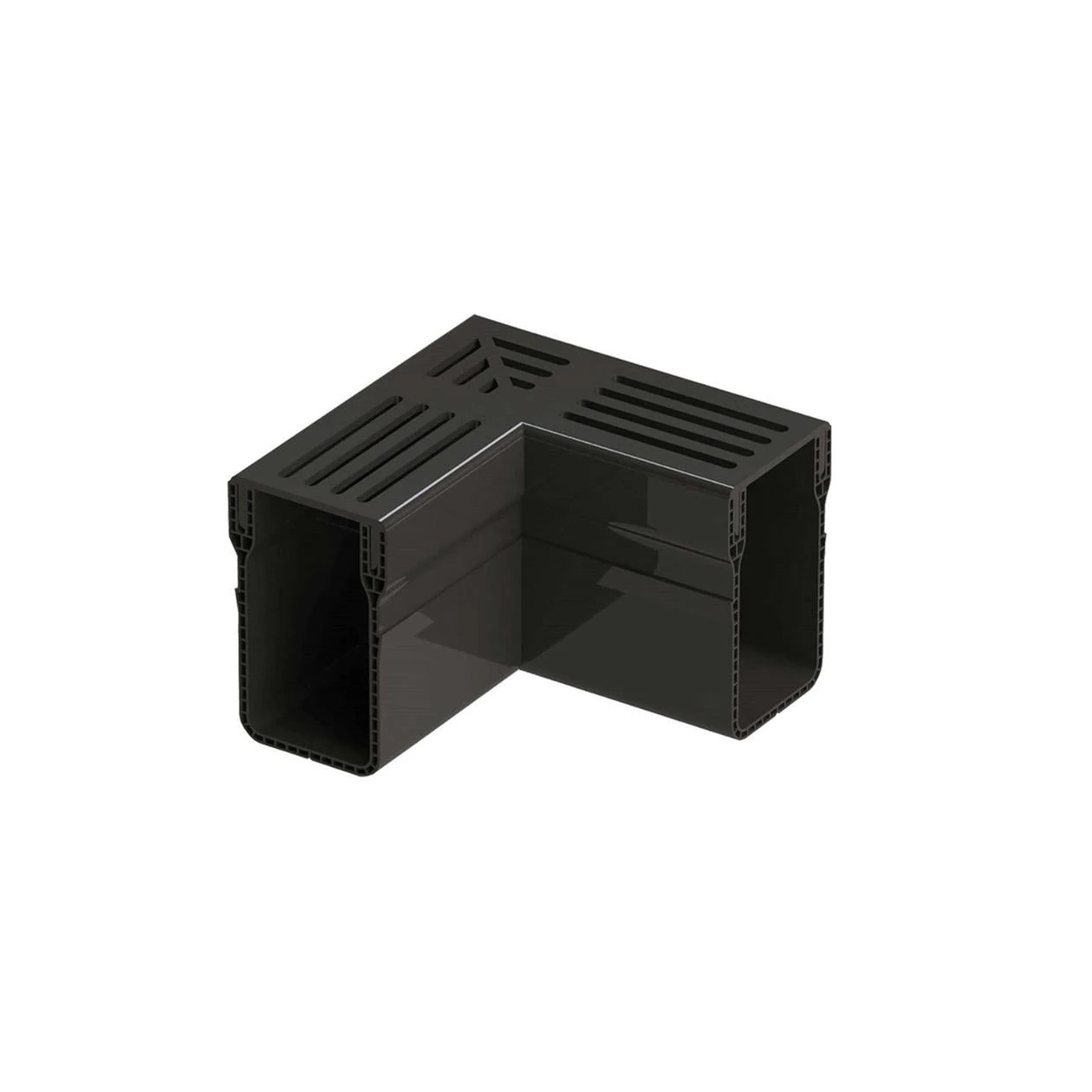 Gardendrain Corner Black Grating 100/100 mm